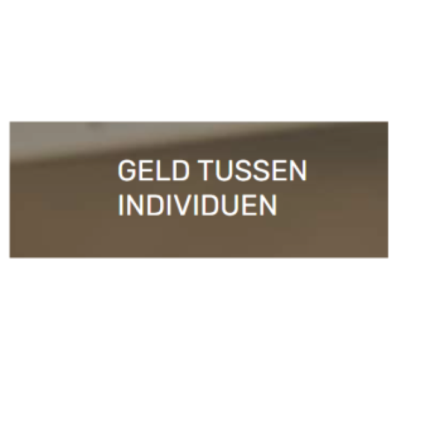 GELD TUSSEN INDIVIDUEN